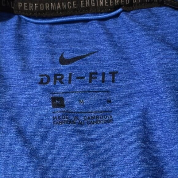 Nike Dri-Fit Blue Performance Tee M - Picture 2 of 5